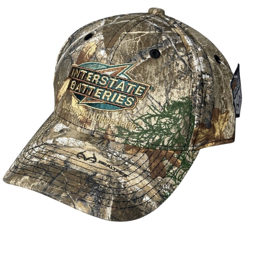 INTERSTATE BATTERIES Realtree Camo Hat / Cap - Outrageously Dependable NWT NEW